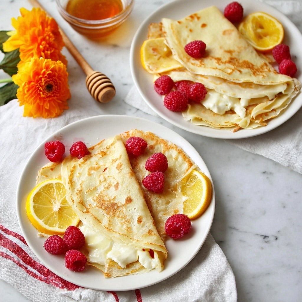 Lemon Mascarpone Stuffed Crepes Recipe