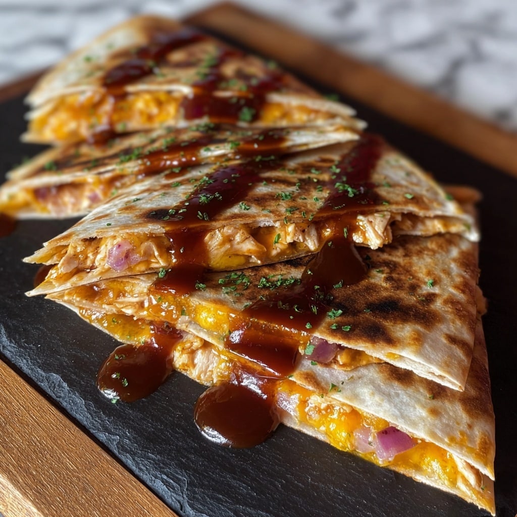 Hot Honey BBQ Chicken Quesadillas Recipe