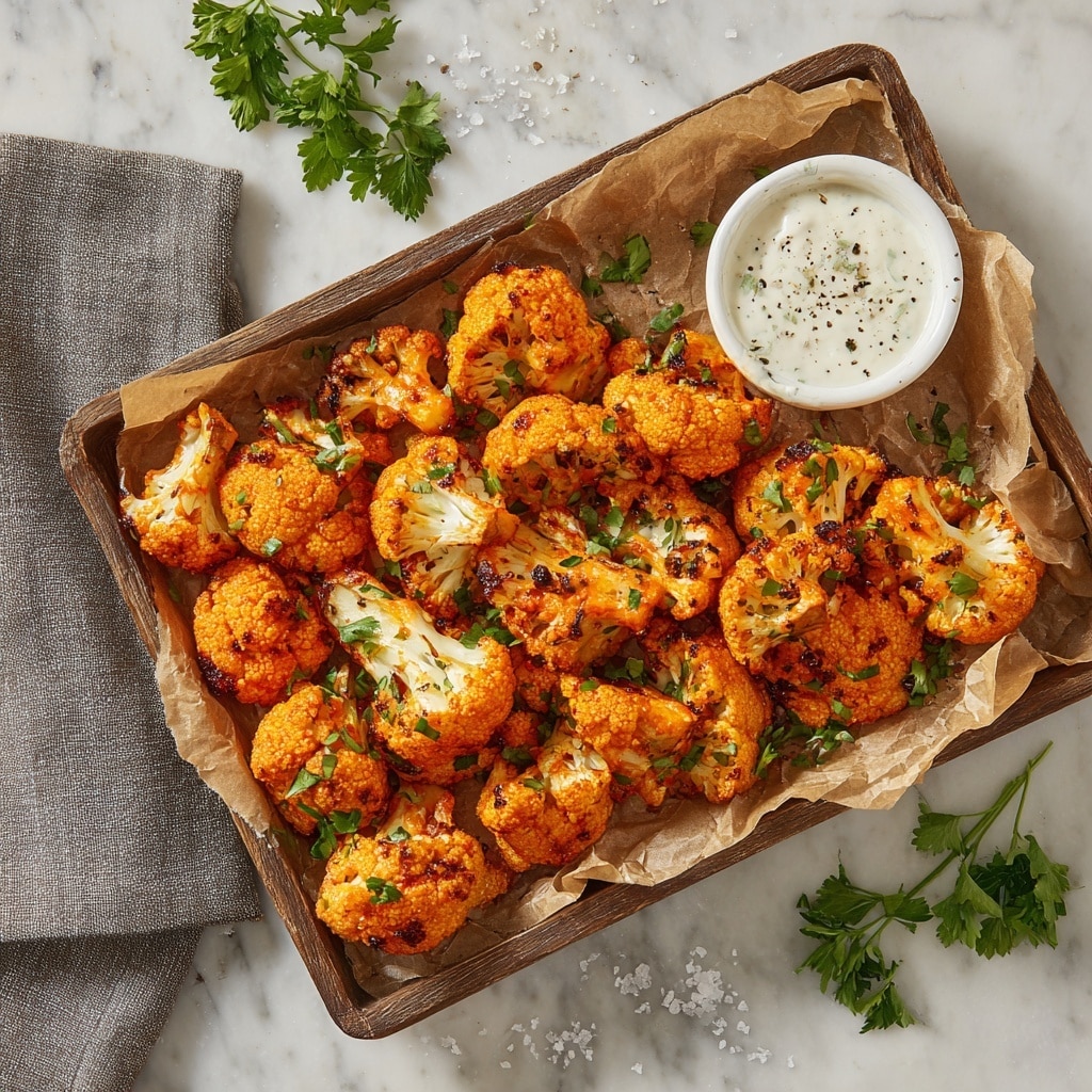 Crispy Cauliflower Buffalo Wings Recipe