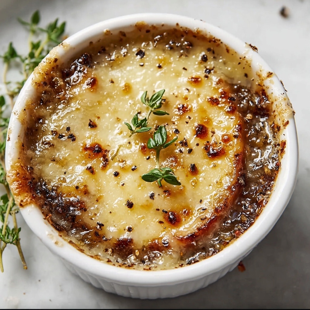 French Onion Soup with Caramelized Onions and Gruyère Recipe