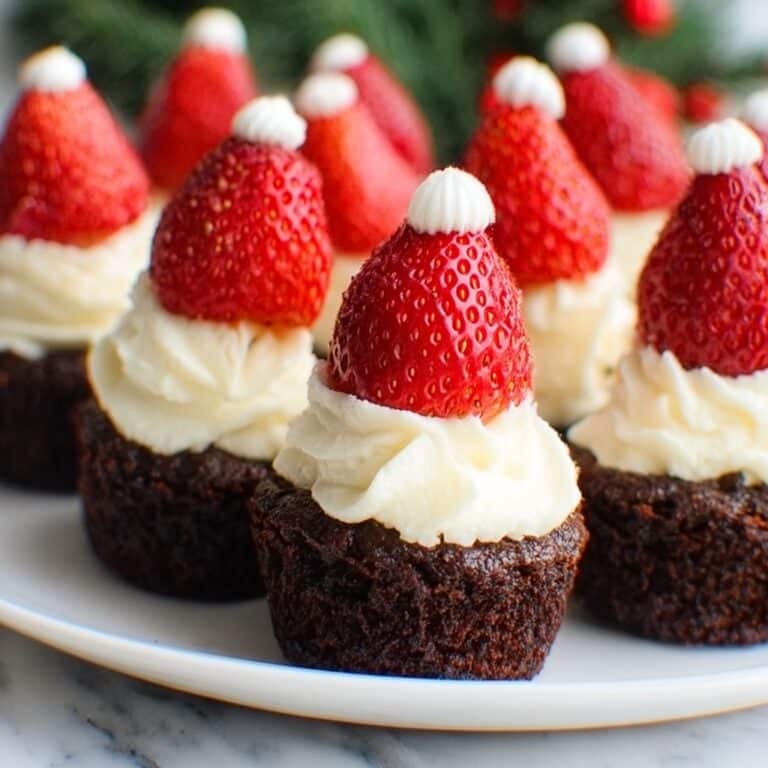 Santa Hat Brownies Recipe