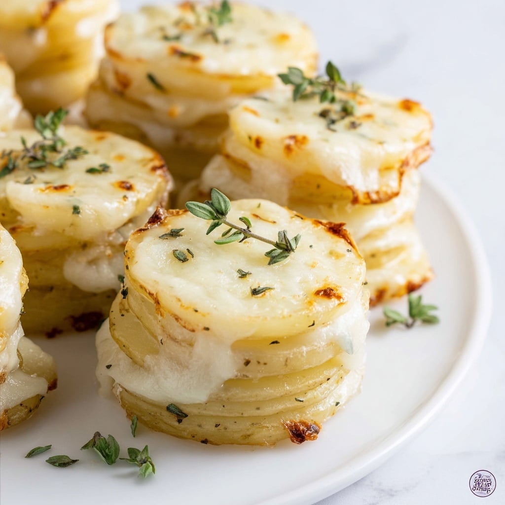 Creamy Potato Stacks Recipe