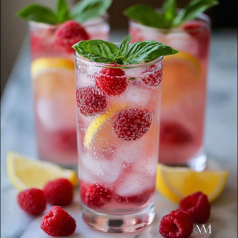 Sparkling Raspberry Lemonade: Refreshing Recipe for Summer Sips Recipe