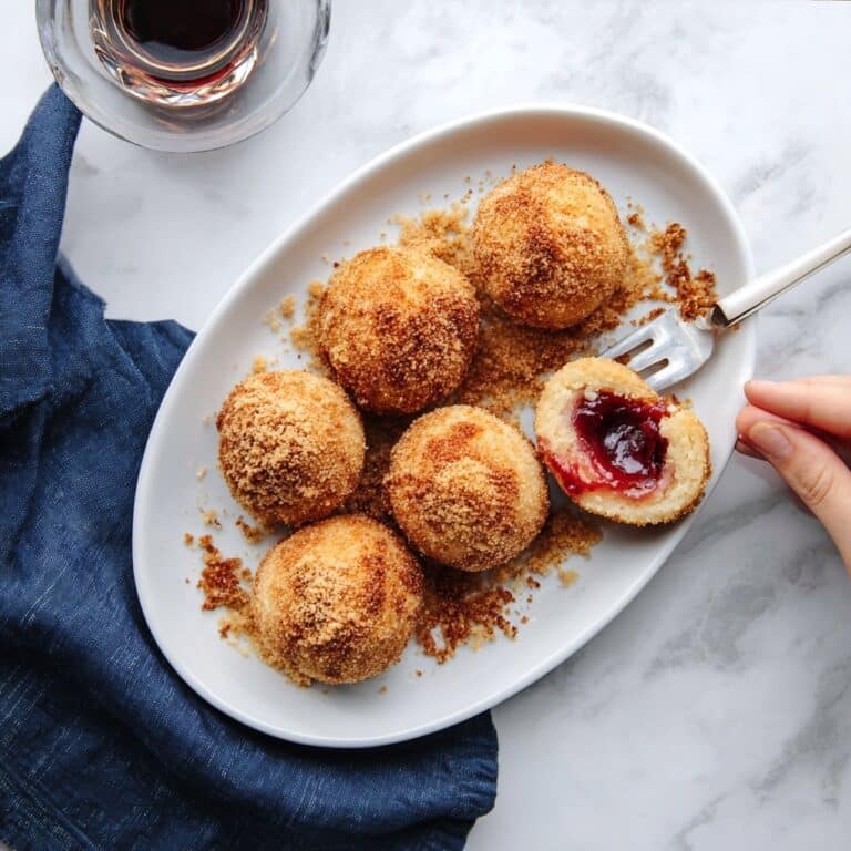 Plum Dumplings with Ricotta and Breadcrumbs Recipe