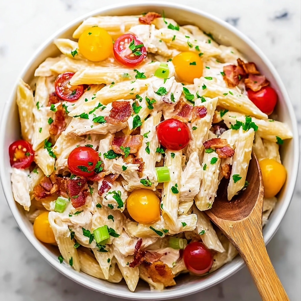 Chicken Club Pasta Salad Recipe - Recipe Image