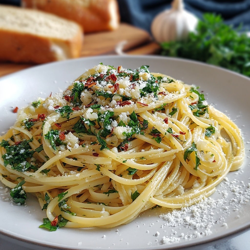 Garlic & Herb Linguine Recipe