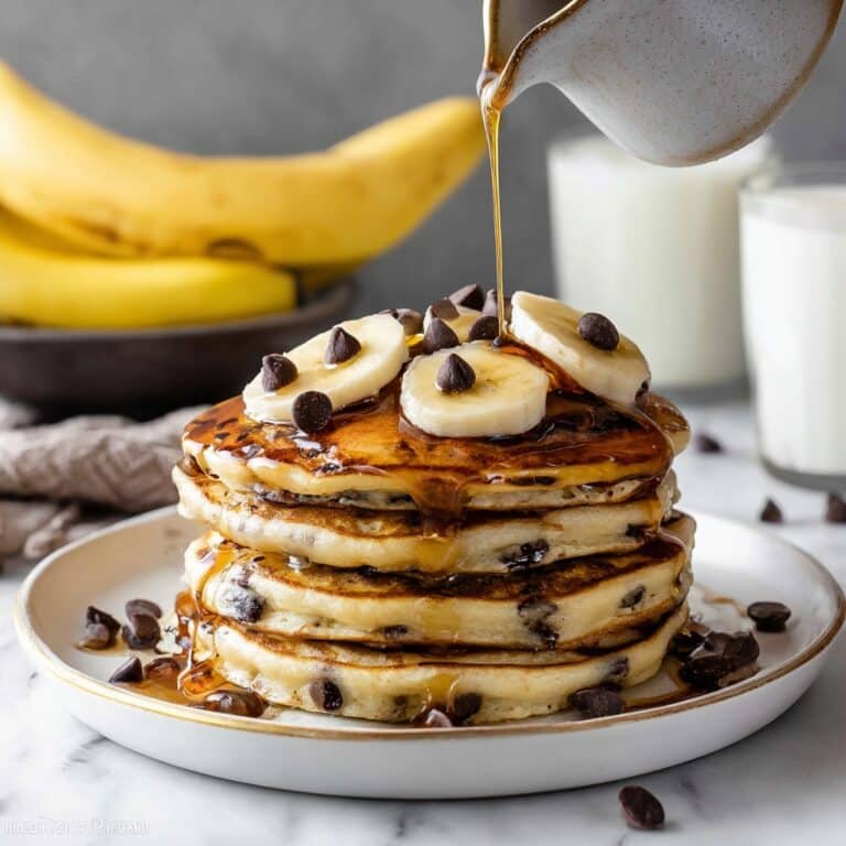 Chocolate Chip Banana Pancakes Recipe