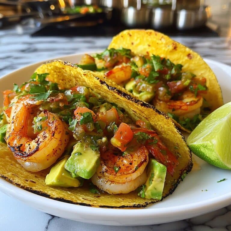 Grilled Shrimp Tacos with Avocado Salsa Recipe