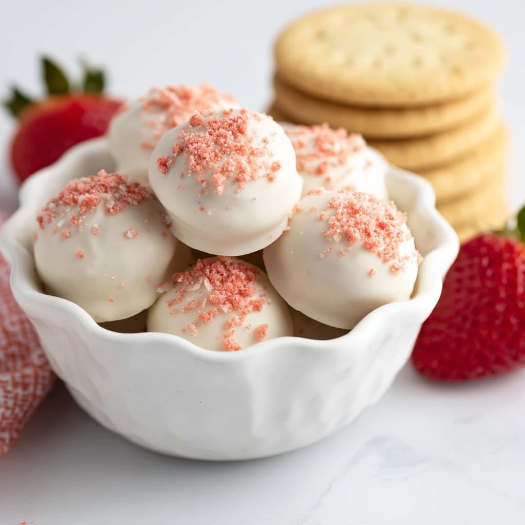 Strawberry Shortcake Truffles Recipe
