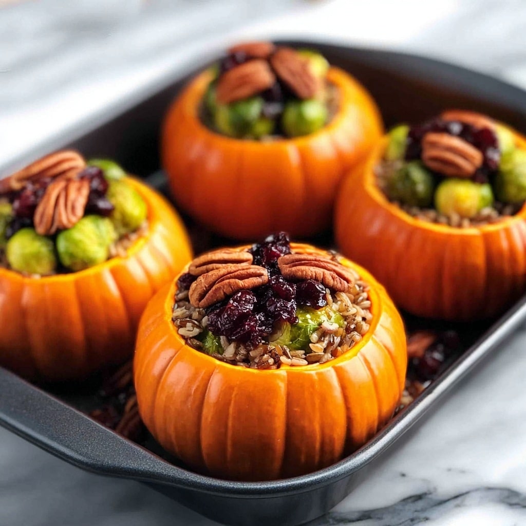 Rosa Jackson’s Mini Pumpkins Stuffed with Onion, Mushrooms, and Chard Recipe - Recipe Image