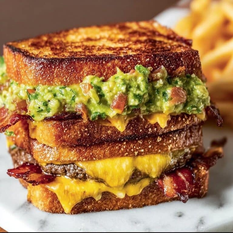 Beef Guacamole Grilled Cheese Sandwich Recipe