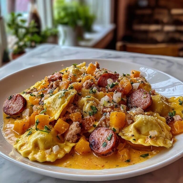 Crockpot Pierogi Casserole with Kielbasa Recipe