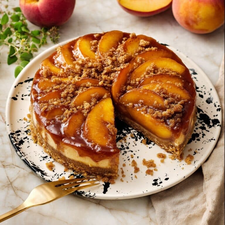 Southern Peach Cobbler Cheesecake Recipe