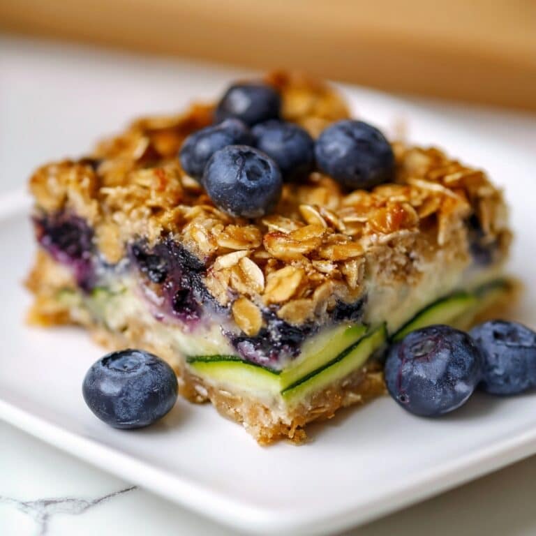 Zucchini Blueberry Baked Oatmeal Recipe