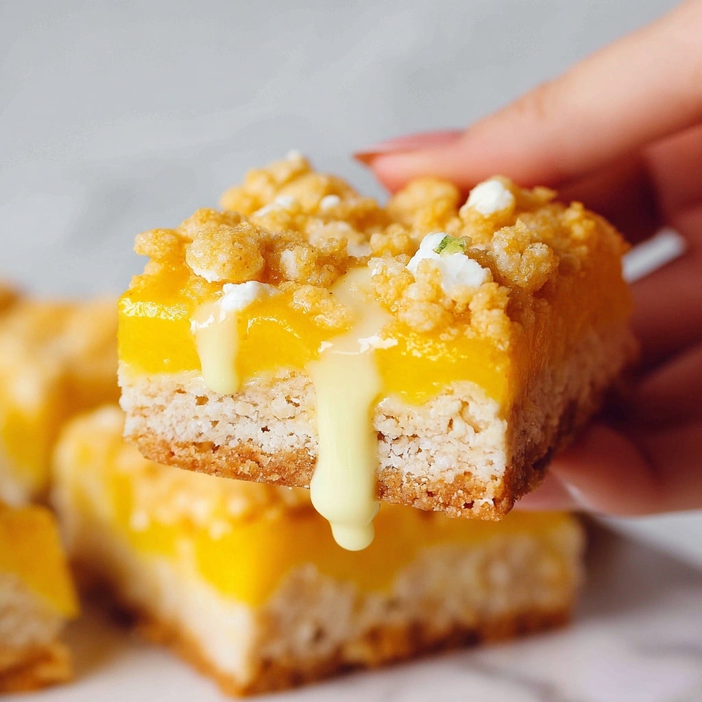 Coconut Mango Bars with Lime Glaze Recipe