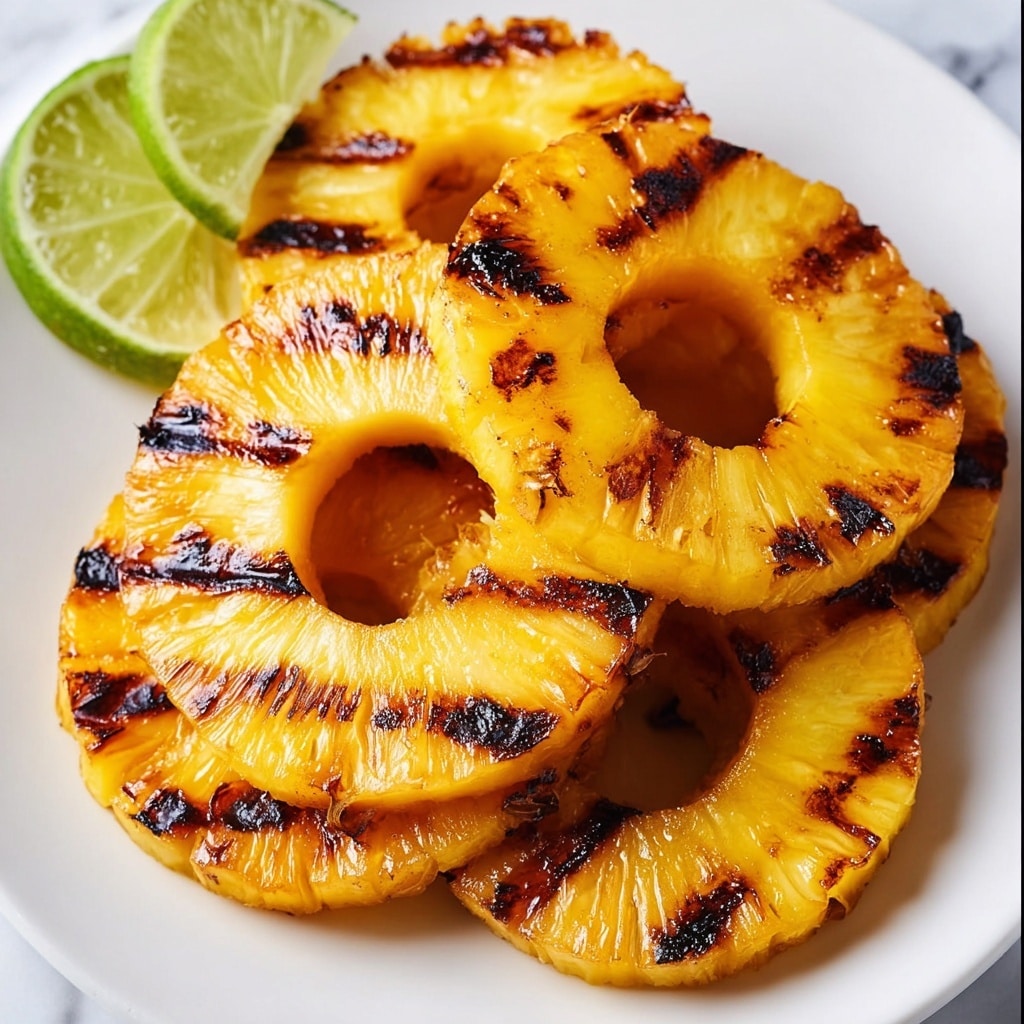 Grilled Pineapple with Coconut-Lime Glaze Recipe