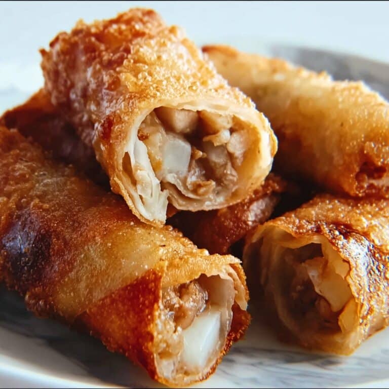 Baked Apple Pie Rice Paper Rolls Recipe