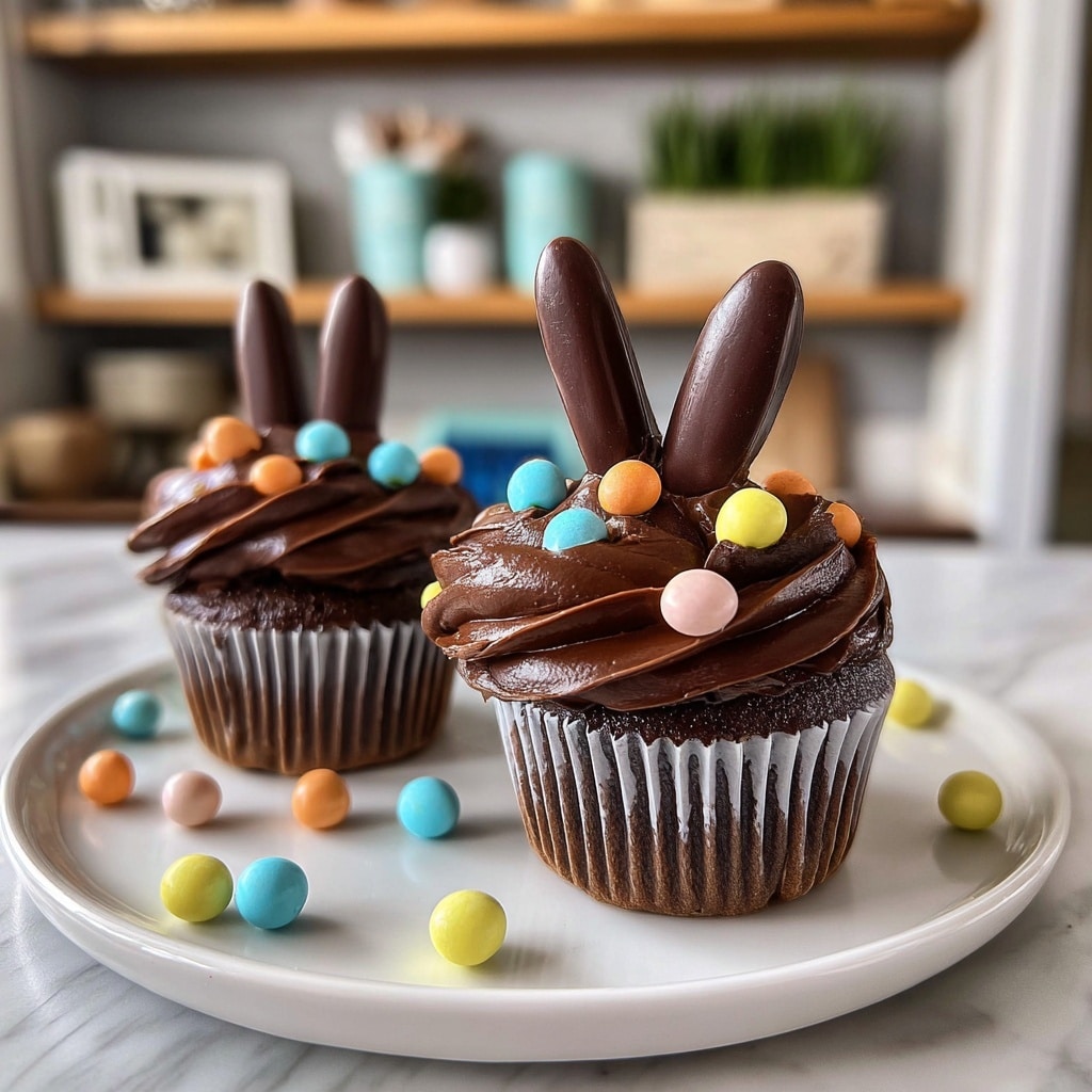 Easter Chocolate Bunny Surprise Cupcakes Recipe