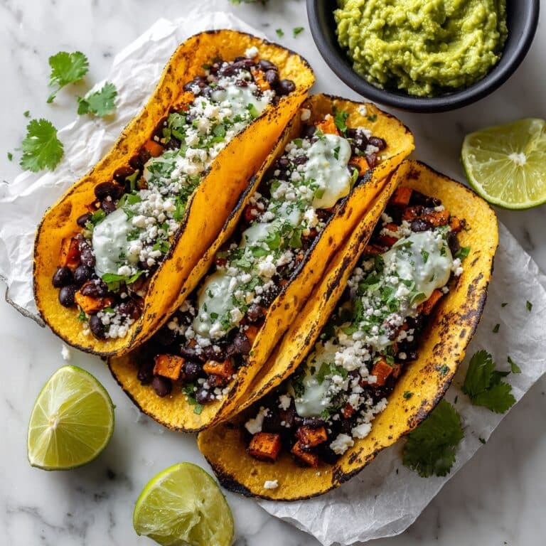 Crispy Chipotle Sweet Potato Tacos with Lime Crema Recipe