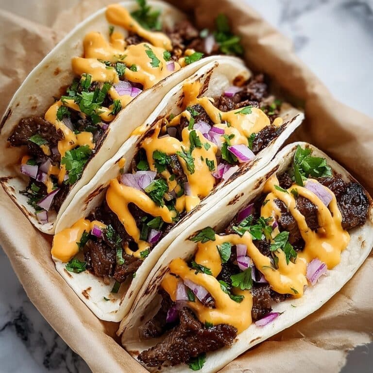Garlic Butter Honey BBQ Beef Tacos Recipe