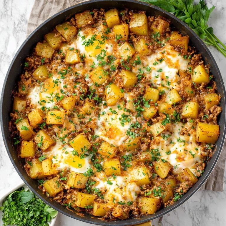 Cheesy Beef Potato Casserole Recipe