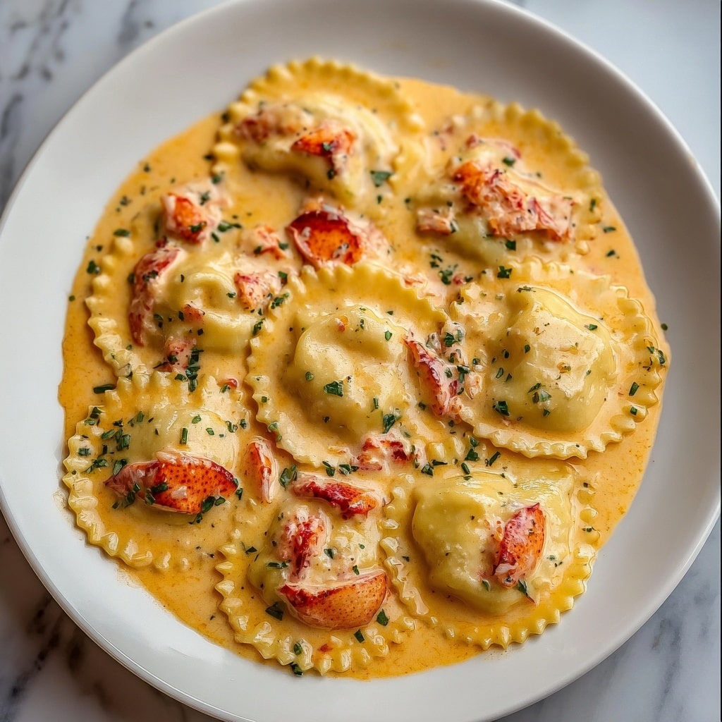 Lobster Ravioli in Lemon Butter Sauce Recipe