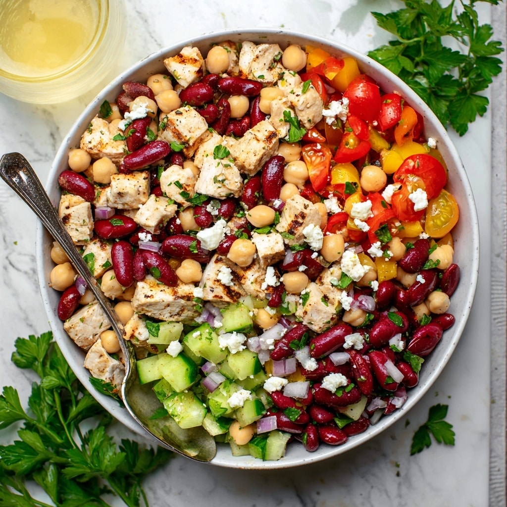 Dense Bean Chicken Salad Recipe - Recipe Image