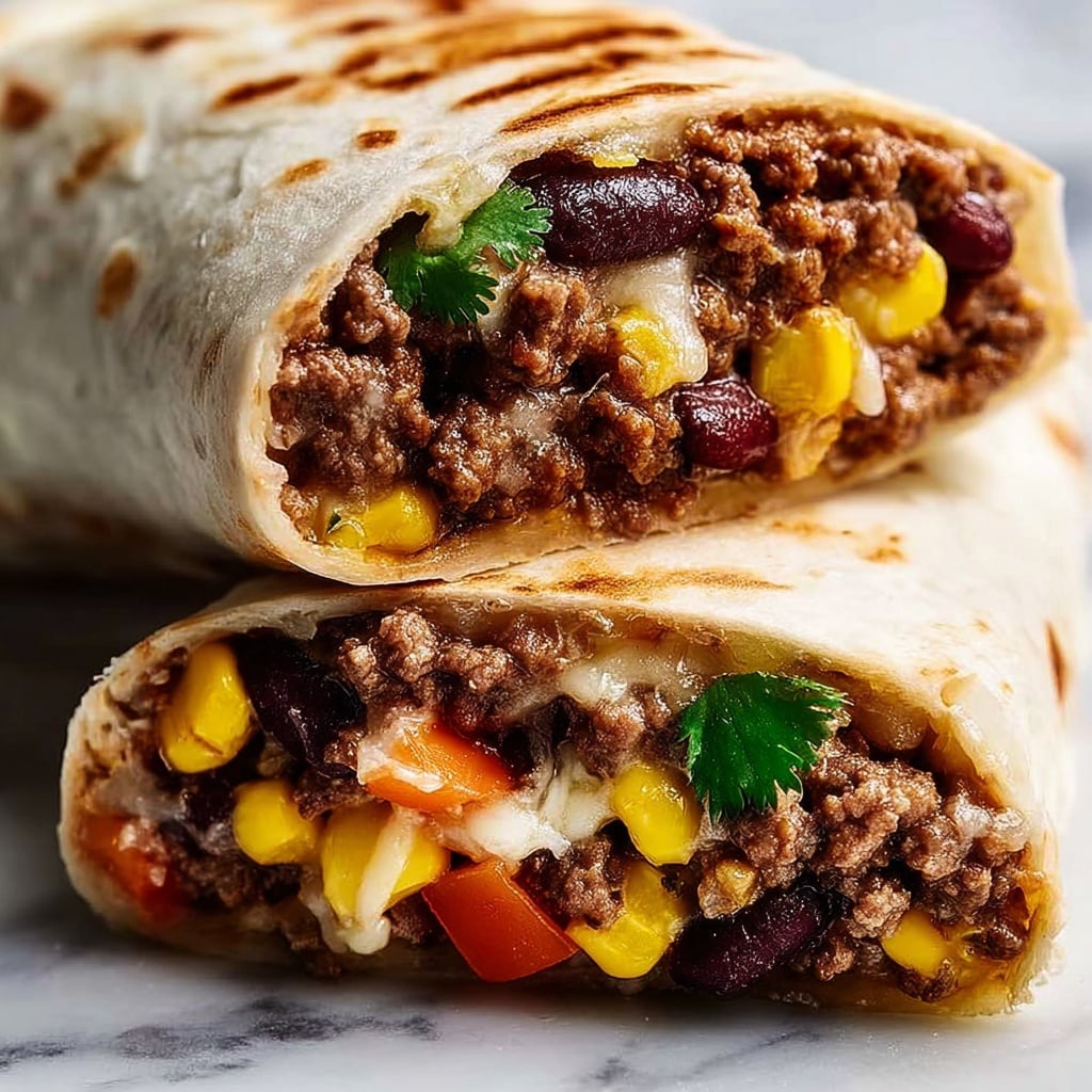 Beef and Bean Burritos Recipe