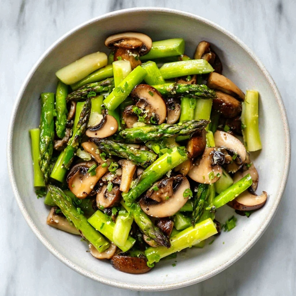 Sautéed Asparagus and Mushrooms Recipe