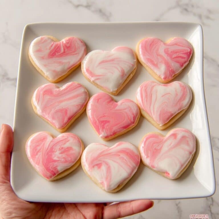 Marbled Heart Sugar Cookie Cutouts Recipe