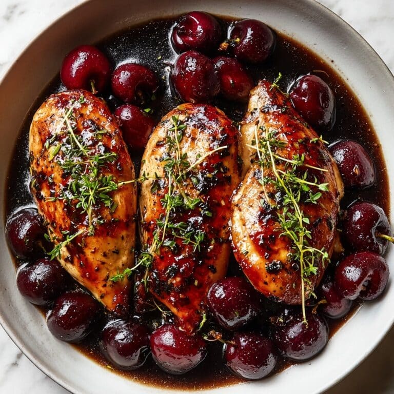Cherry Balsamic Glazed Chicken Recipe