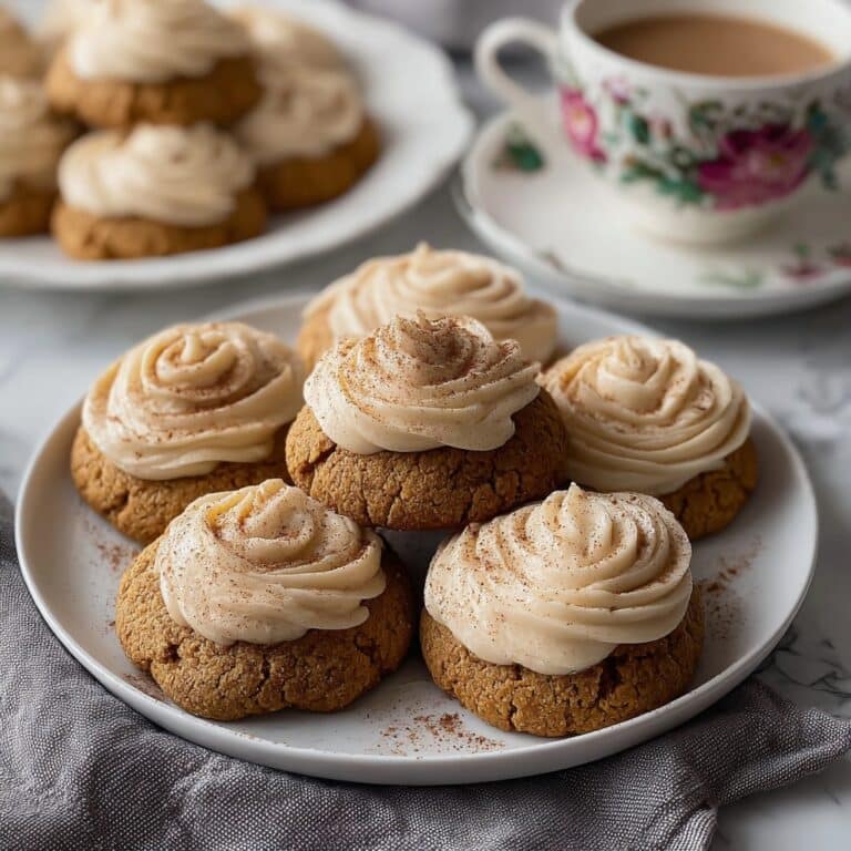 Soft Pumpkin Cookies with Cinnamon Frosting Recipe