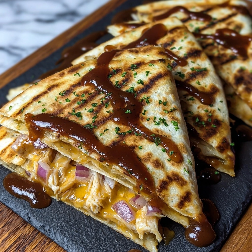 Hot Honey BBQ Chicken Quesadillas Recipe - Recipe Image