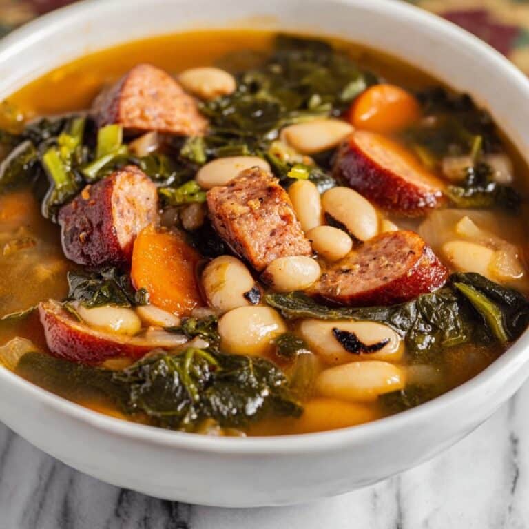 Smoked Sausage & Spinach Soup Recipe