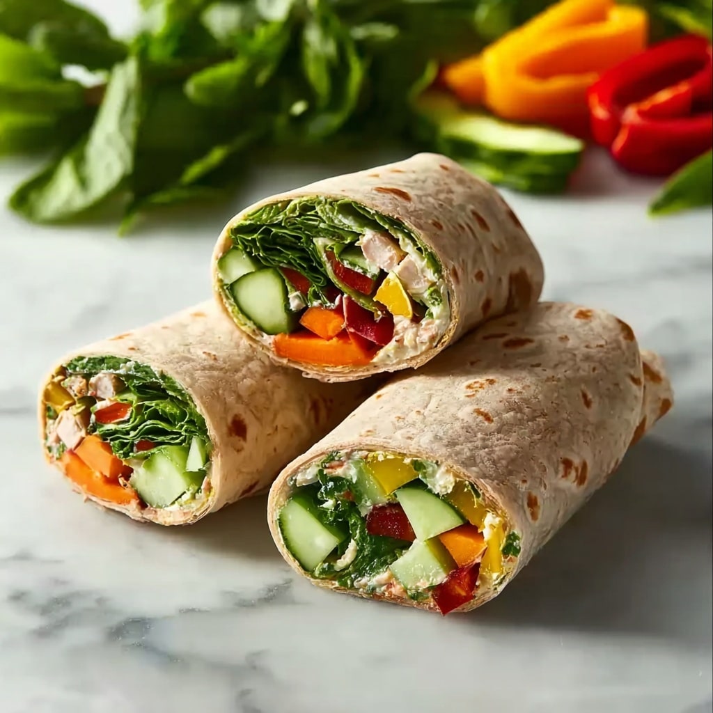 Veggie Hummus Wraps Recipe