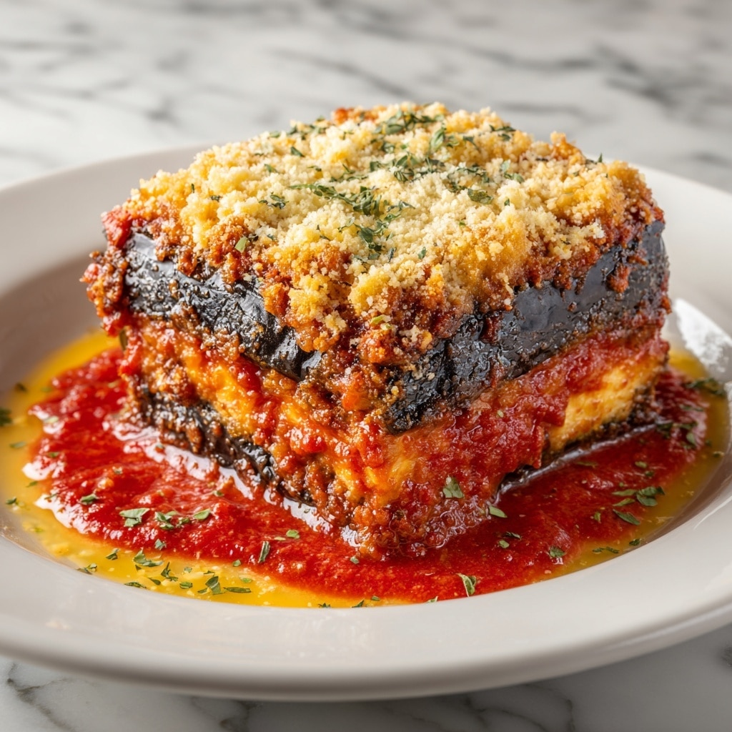 Crispy Air Fryer Eggplant Parmesan Recipe - Recipe Image