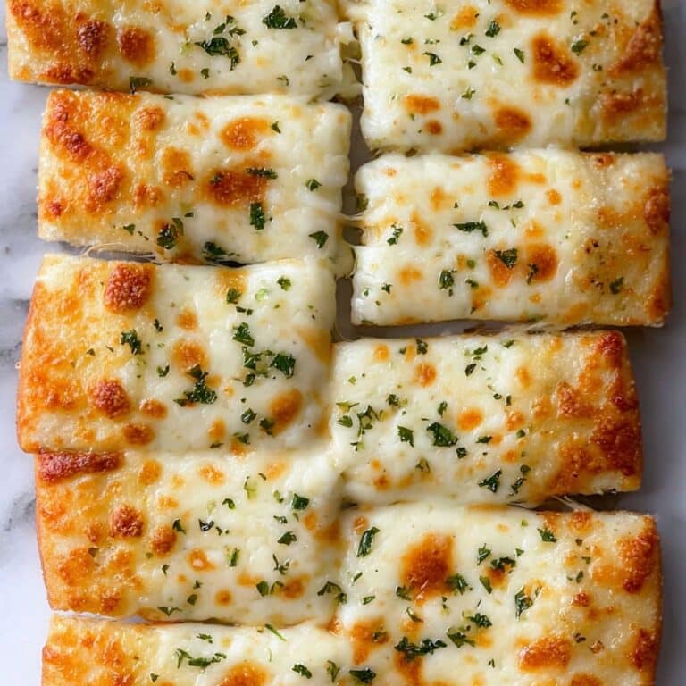 Garlic Breadsticks with Greek Yogurt Dough and Cheese Recipe