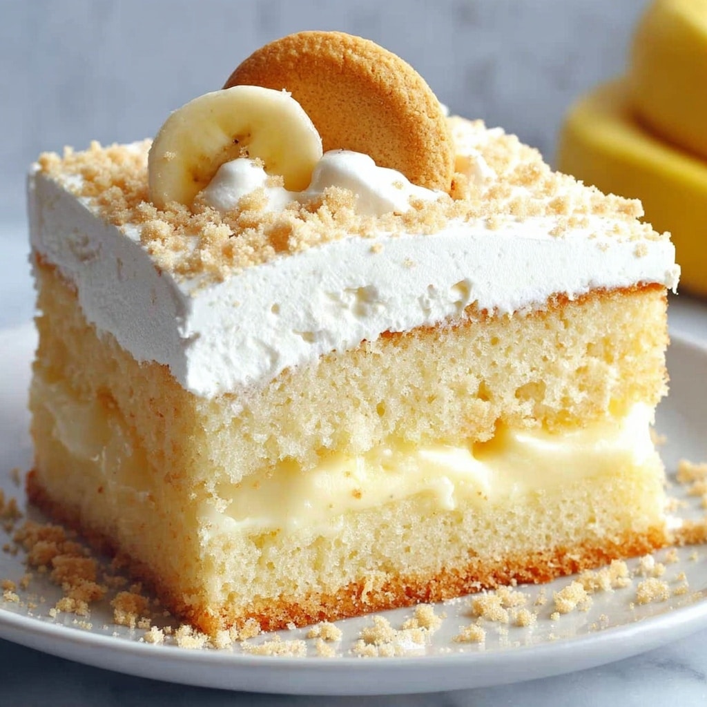 Banana Pudding Poke Cake Recipe - Recipe Image