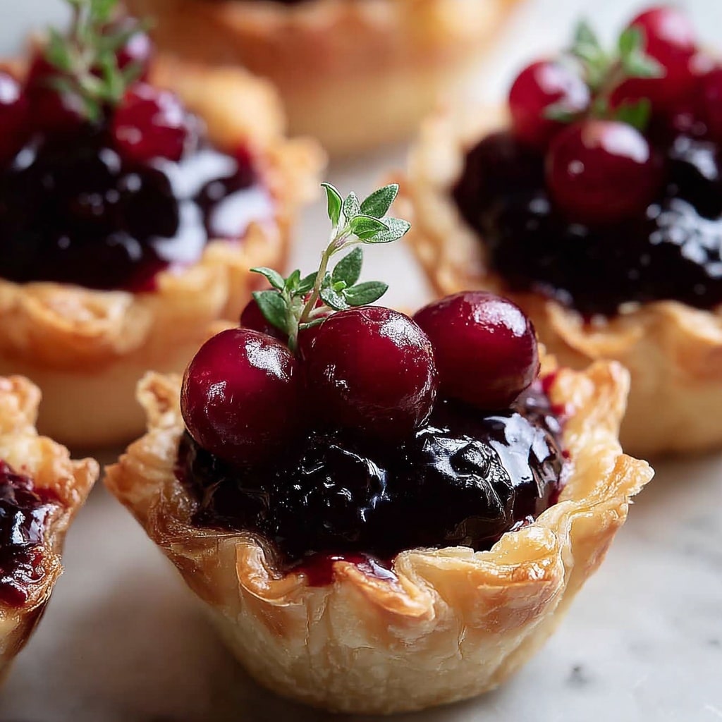 Cranberry Brie Phyllo Cups Recipe
