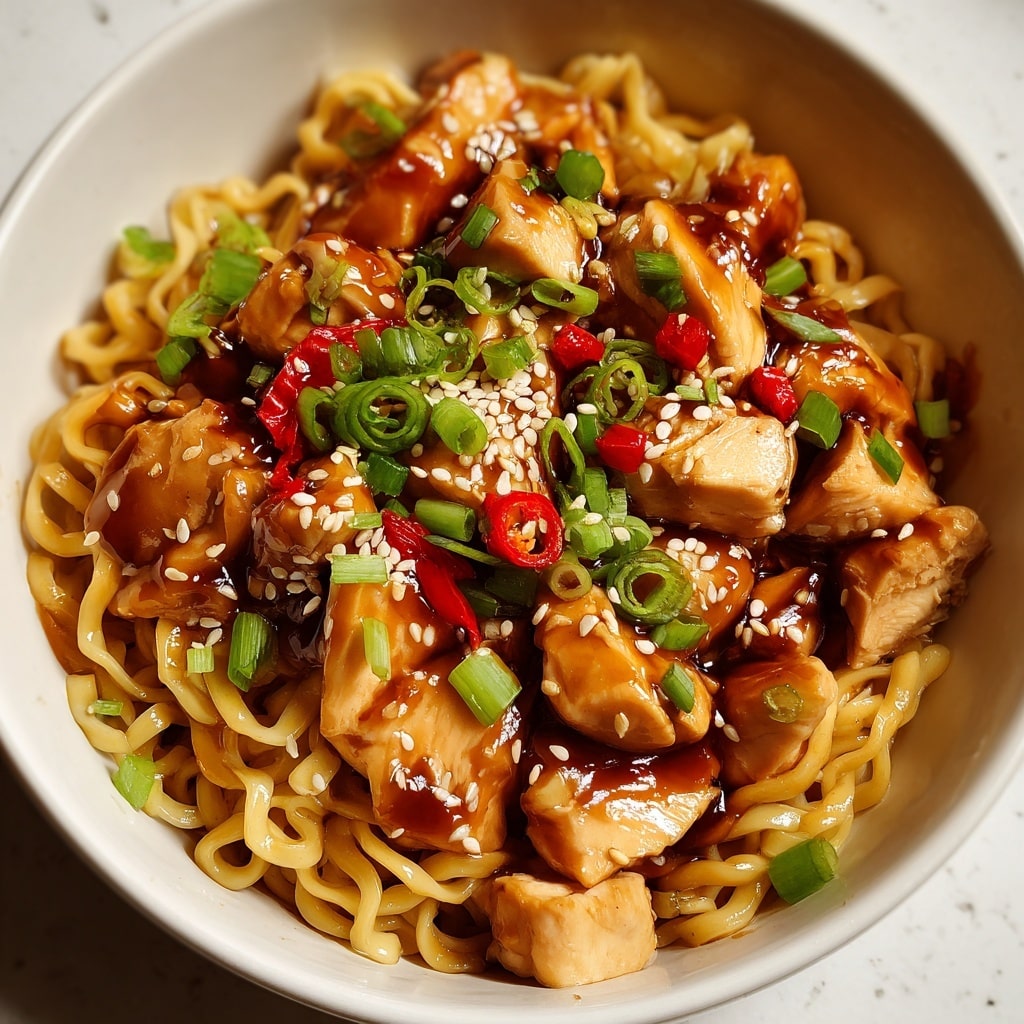 Kung Pao Chicken Noodles Recipe