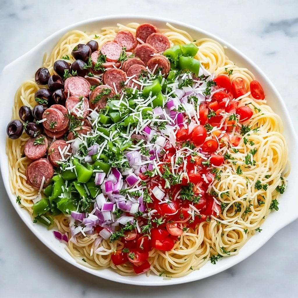 Summer Italian Spaghetti Salad Recipe