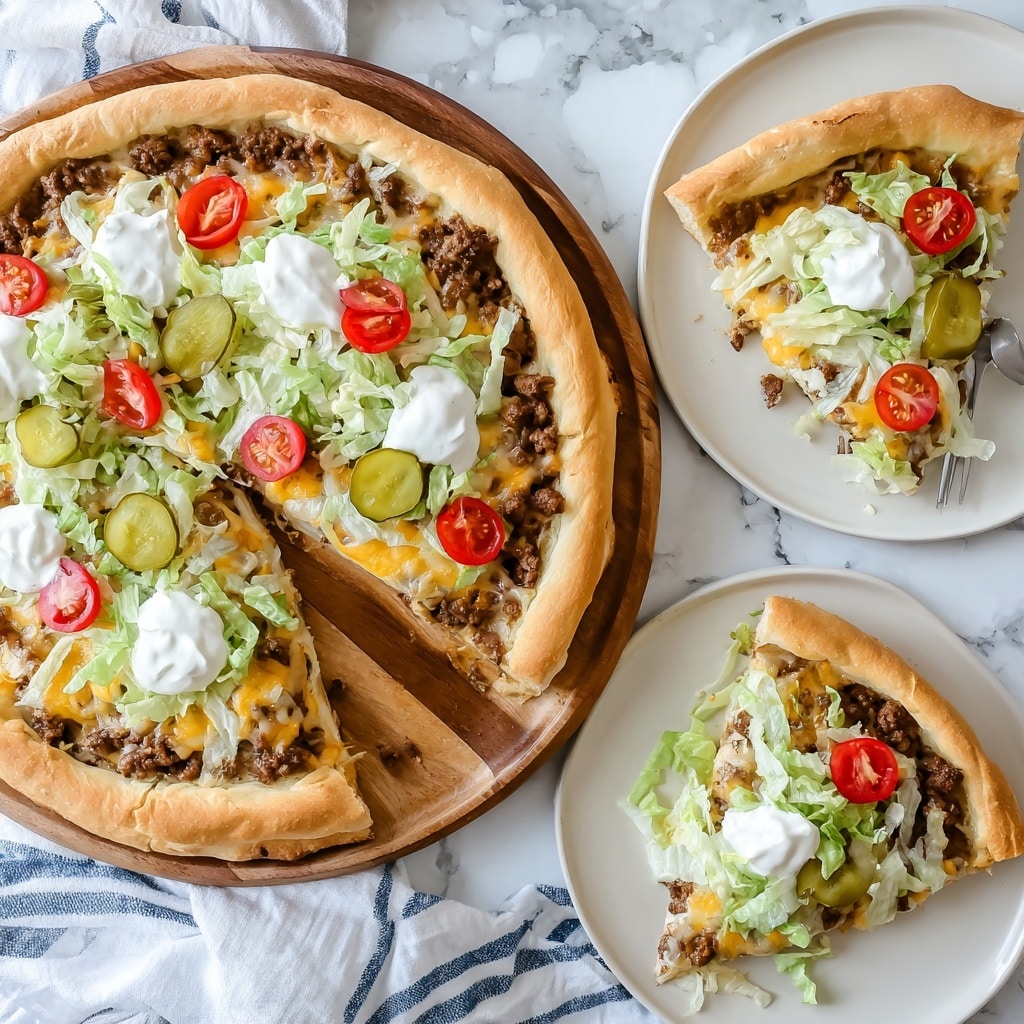 Cheeseburger Pizza Recipe - Recipe Image