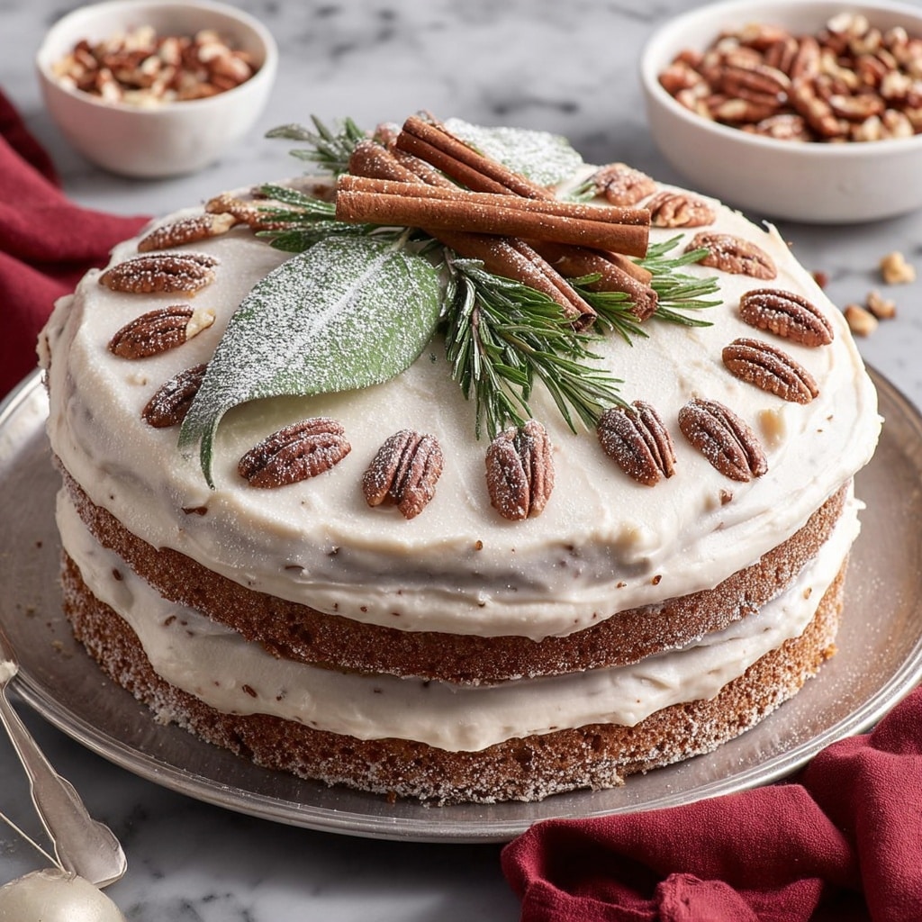 Spiced Raisin Cake with Vanilla Frosting Recipe