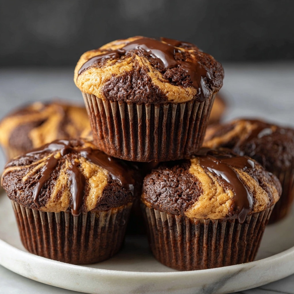 Chocolate Peanut Butter Swirl Muffins Recipe
