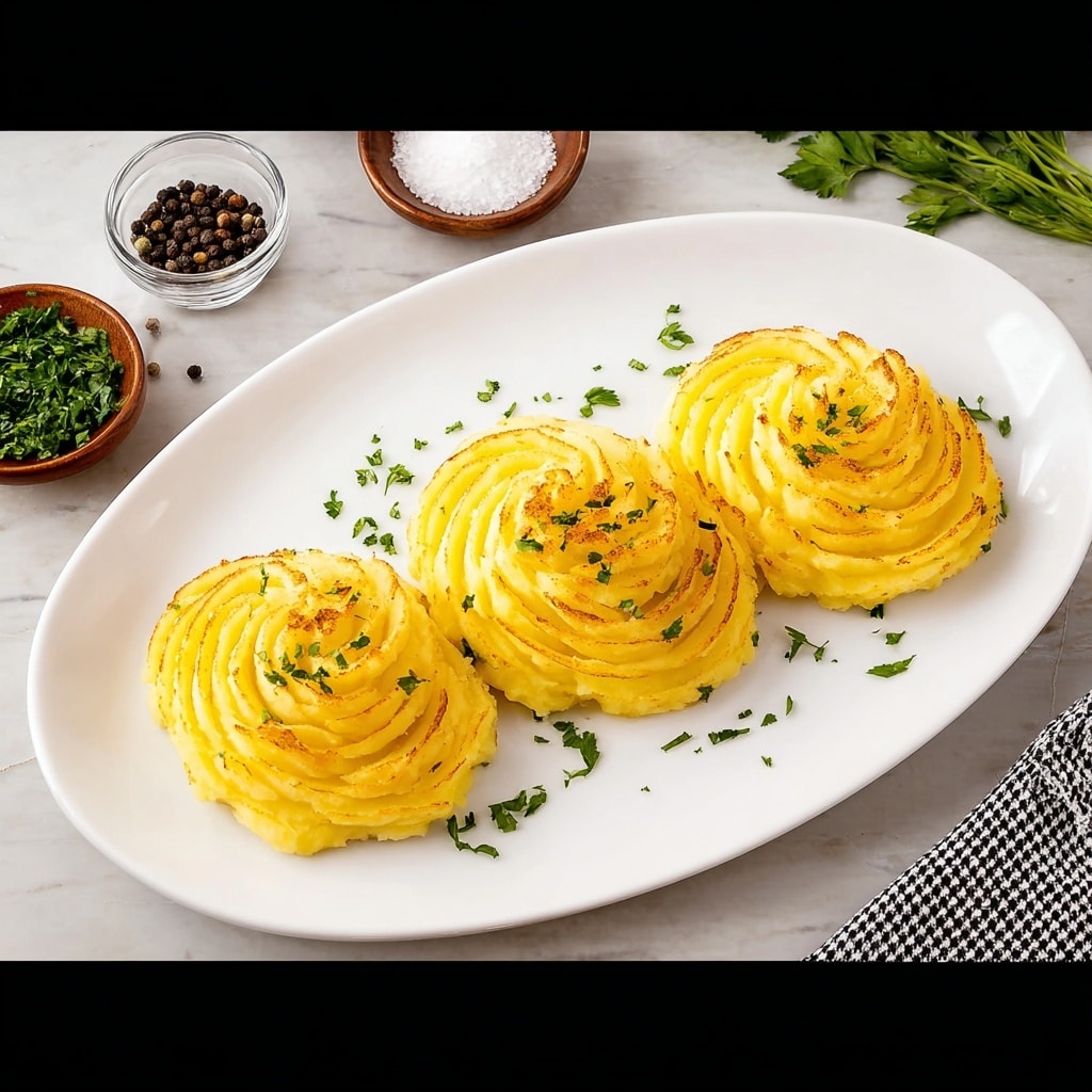 Stuffed Mashed Potato Nests Recipe - Recipe Image