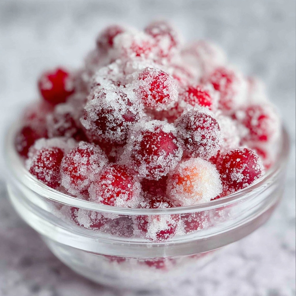 Orange Vanilla Candied Cranberries Recipe
