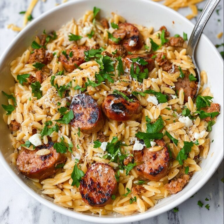 Creamy Chicken Sausage Orzo Recipe