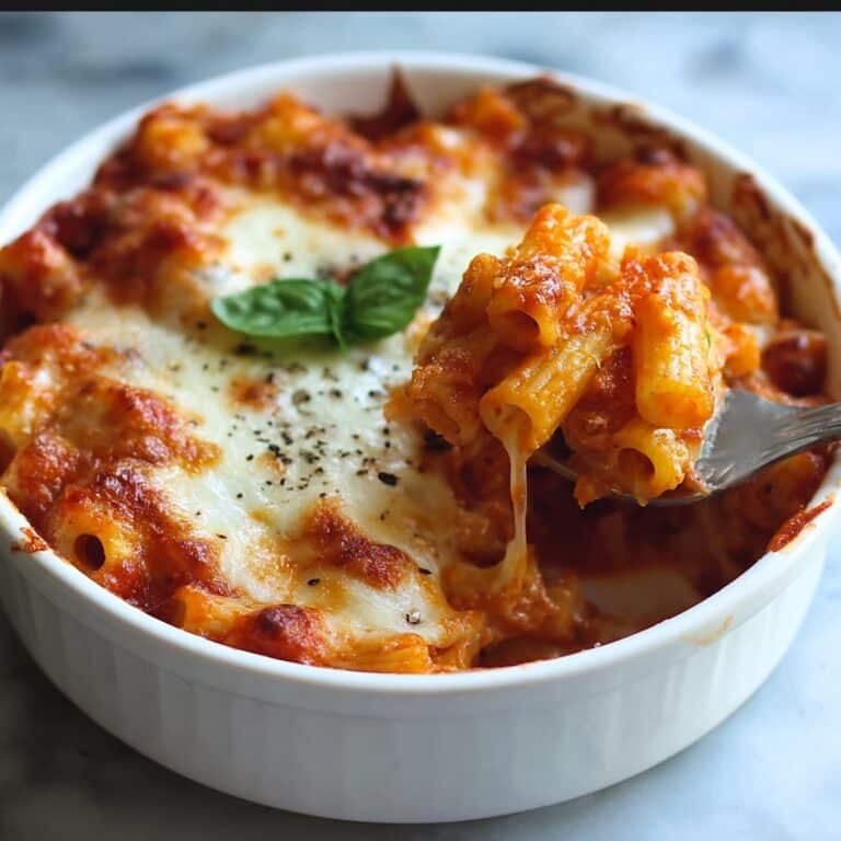 Three Cheese Baked Ziti Recipe