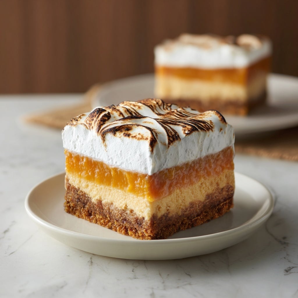 Sweet Potato Pie Bars with Marshmallow Topping Recipe - Recipe Image