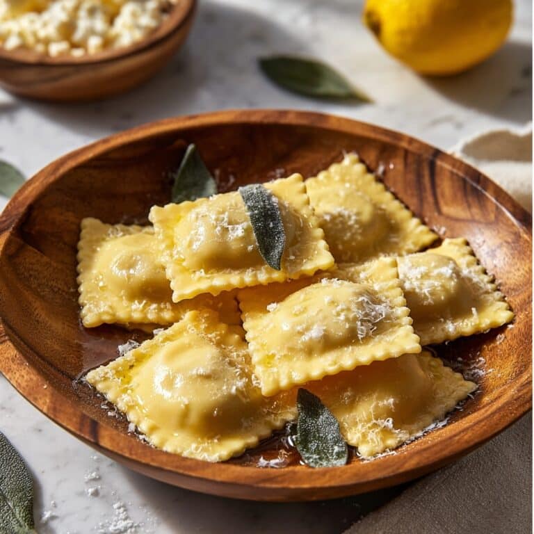 Vegan Lemon Ricotta Ravioli Recipe